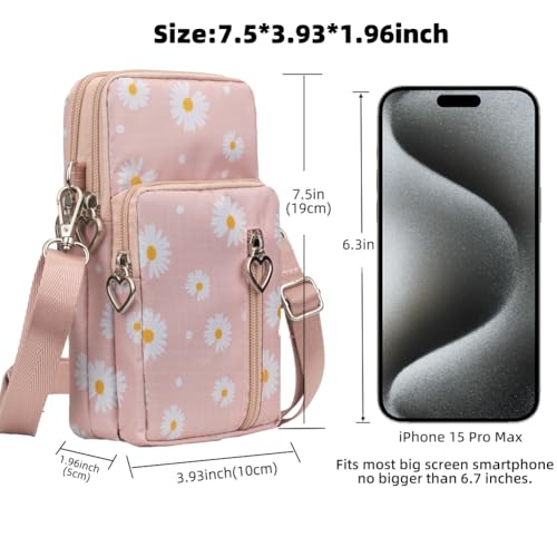 Image of JANKS Small Crossbody Bag for Women - Mini Phone Purses with Crossbody Strap and Wallet - Nylon Arm Bag
