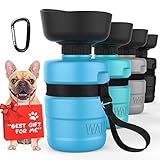 PETDOTT Dog Water Bottle, Portable Dog Water Bowl Dispenser Puppy Travel Water Bowl, Pet Water Bottl