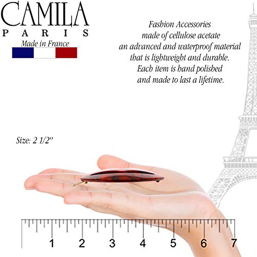 Pasador de pelo francés fuerte agarre Camila Paris CP2972 rojo antideslizante 3