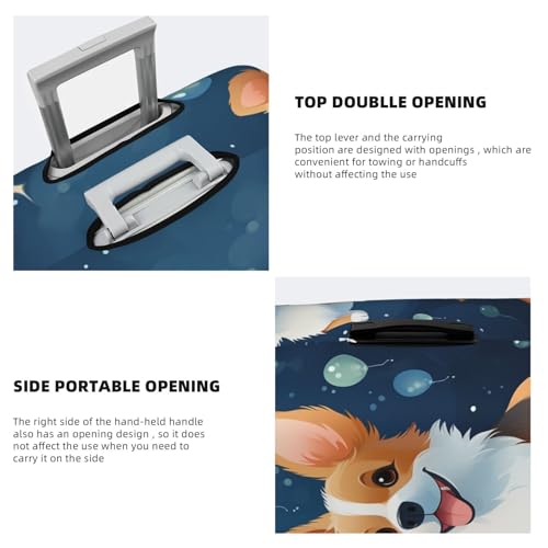 Luggage Cover Travel Suitcase Cover Elastic Suitcase Protector Cover Labrador Retriever Luggages Protector Anti-Scratch Luggages Decorative Cover for Adult (18-32 inch)4