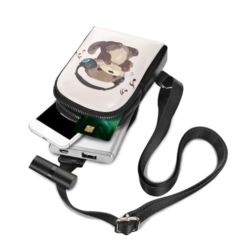 Cute Otter Women Sling Bag for Lady Lightweight Cross Purse for Mother Casual Crossbody Bag for Ladies Large Storage Cross Body Bag with Zipper and Inner Pocket3