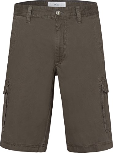 BRAX, Brazil, Herren Kurze Jeans Shorts Bermudas Popeline Ohne Stretch Khaki D 48 W 33