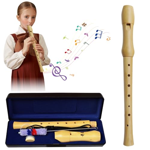 CLIUNT Blockflöte Holz, Holzblockflöte im Deutschen Stil, Blockflöte...