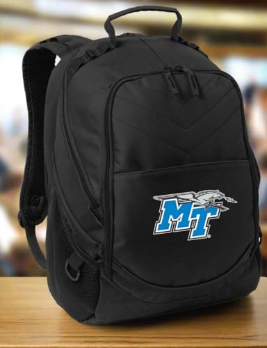 Image of Broad Bay Middle Tennessee State Backpack | Official MTSU Logo, Padded Laptop Computer Section, Premium 600 Denier Nylon Fabric,