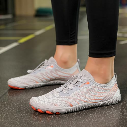 Hiking Barefoot Shoes for Women Men Wide Toe Box Beach Aqua Swim Surf Walking Shoe Healthy Non-Slip Breathable Water Resistant Hike & Quick Dry Socks ShoesWide Running Boots Sneakers3