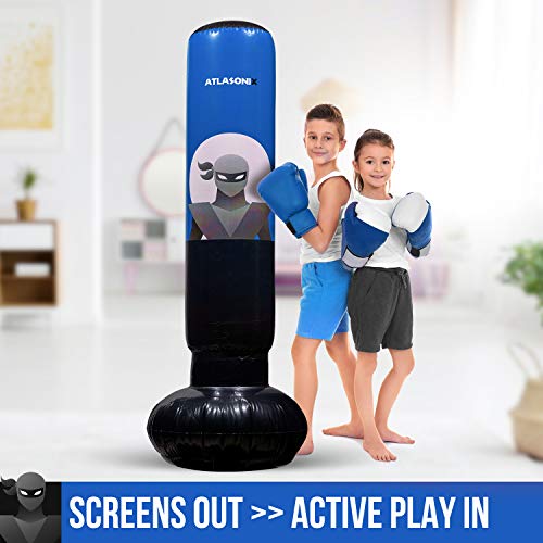 image for Atlasonix Punching Bag for Kids – Inflatable Kids Punching Bag - Kid