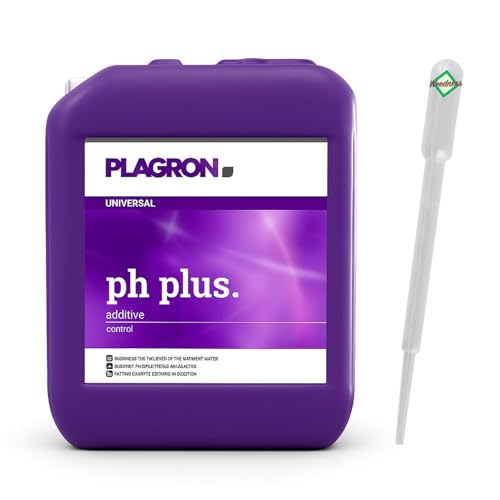 Plagron pH Plus 5 L régulateur de pH haute capacité Weedness pour culture hydroponique