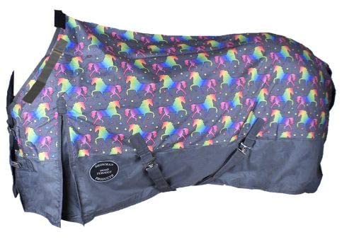 Showman Waterproof & Breathable Unicorn Print 1200 Denier Turnout Blanket! New Horse Tack! (72") #TOP14
