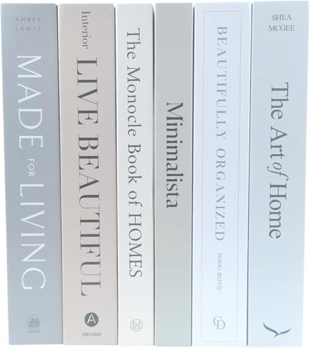 6PCS Decorative Books for Coffee Table-Faux Books for Decoration-Coffee Table Decor-Hardboard Fake Decorative Book for Bookshelf Home Decor Display