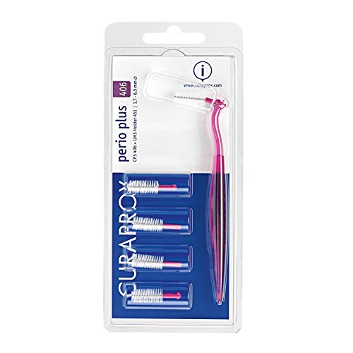 Curaden CPS 406 Perio Plus - Cepillo interdental con cabezales de repuesto
