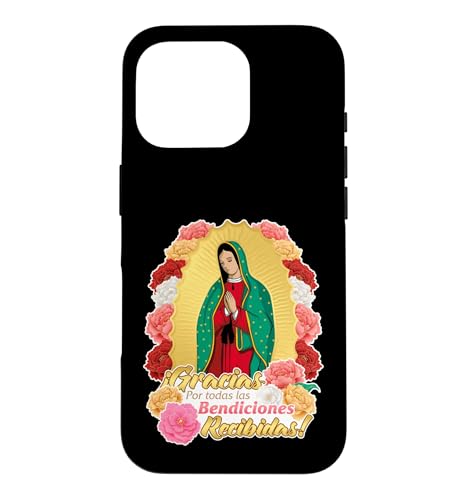 Our Lady Virgen De Guadalupe Saint Virgin Mary Roses Flowers �X�}�z�P�[�X iPhone 16 Pro �p