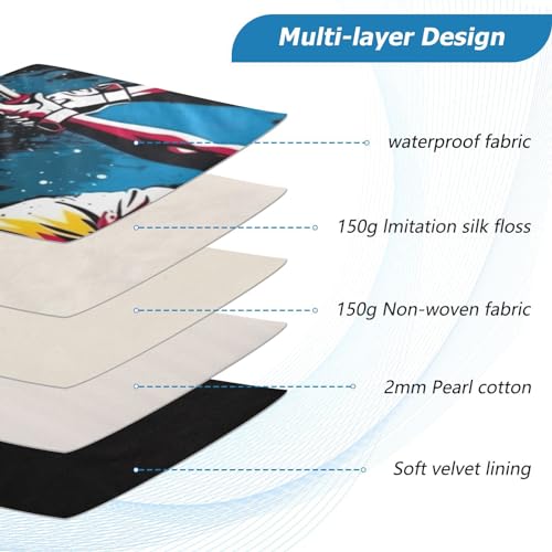 Funda para portátil beisbolista 13-14 pulgadas impermeable miniatura 4