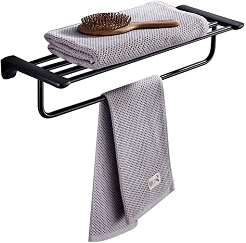 Porte-serviette double 60 cm en acier inoxydable au fini peint durable