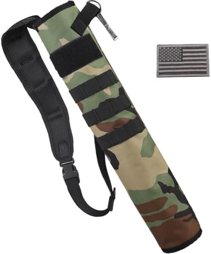 KRATARC Archery Lightweight Back Arrow Quiver Dual Use Foldable Compact Hip Arrows Bag with Molle System Hanged for Target Shooting KRATARC Archery Lightweight Back Arrow Quiver Dual Use Foldable Compact Hip Arrows Bag with Molle System Hanged for Target Shooting