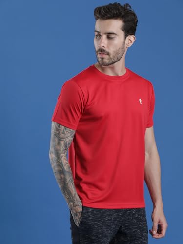 Image of EPPE Men's Round Collar T-Shirt | Regular & Dry Fit Summer Stylish Casual Tee | Polyester Half Sleeve T-Shirts for Men.