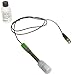 Thermo Scientific Orion Epoxy Body Double Junction Liquid Filled Green pH Combination Electrode, with Waterproof BNC Connector, 0 to 14 pH