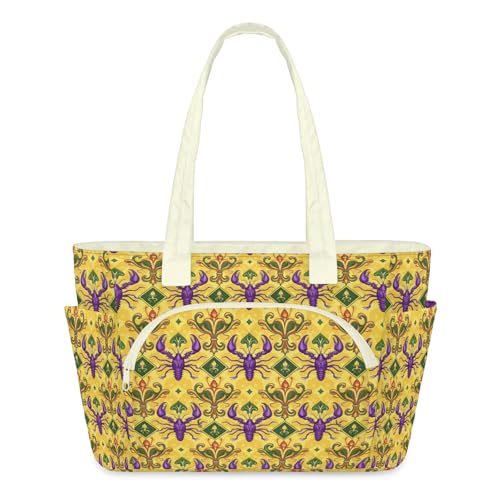 Sac fourre-tout homard matelassé grand format pour femme