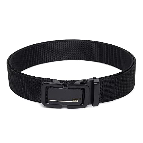 Image of Men's Formal /Causal Automatic Push Lock Nylon Woven Belt Combo Set for Men (OPD-75)