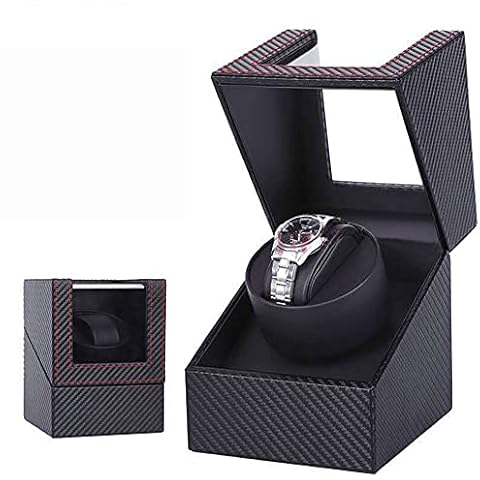 ANTLSZH Leather Watch Winder Adjustable Watch Pillows Automatic Watch Winder Automatic Watch Winder Extremely Quiet Motor Watch Winder Box Cover