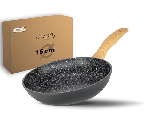 Sartén divory de 16 cm con revestimiento antiadherente para todo tipo de cocinas.