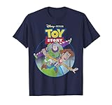 Disney Pixar Toy Story Woody & Buzz Lightyear Vintage Fly T-Shirt