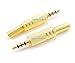 CablesOnline 2-PACK 3.5mm (1/8in) Stereo TRRS 4-Pole Male Gold Connector with Spring Relief (CN-018G-2)