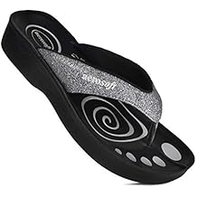 Aerosoft - Womens Orthotic Arch Supportive Flip Flops Sandals US 09, Grey