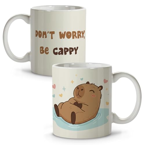 Taza capibara. Tazas de cafe capybara. Tazas desayuno. Regalos originales para mujer y hombre. Regalo para novia. Detalles compañeros de trabajo. Amigo invisible. Regalos personalizados. Regalo mujer