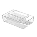 mDesign Cubertero doble para cajones de cocina – Bandeja para cubiertos con...