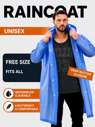 Image of Mens Raincoat Suit with Pant Set Modestra Series | Waterproof Lightweight Breathable Rain Wear | Waterproof Zipper Raincoat for men waterproof