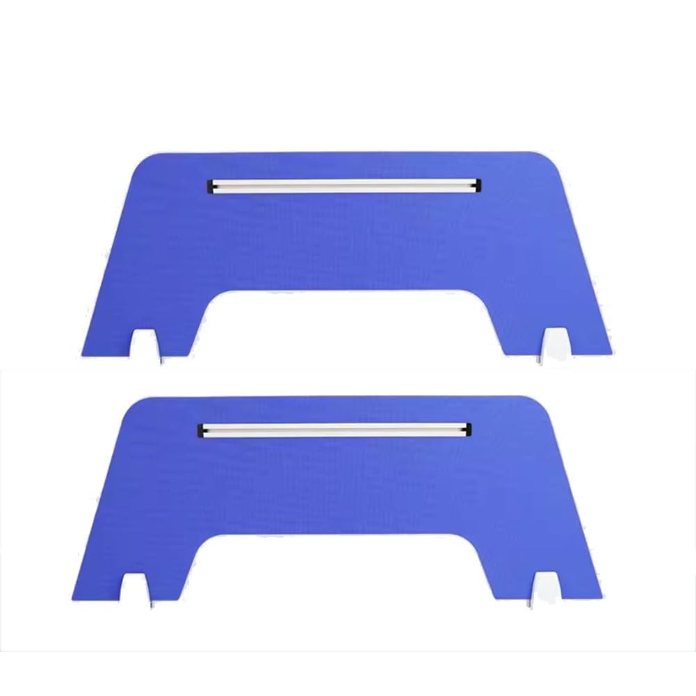GJZQDKX Soundproof Desk Partition Divider with Support Feet 2 Pack Noise Reducing Privacy Panel for Classroom or Office Table Blue 90x30cm