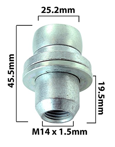 Tuercas de bloqueo HEYNER 863/5-RR M14x1,5 para llantas de coche 6