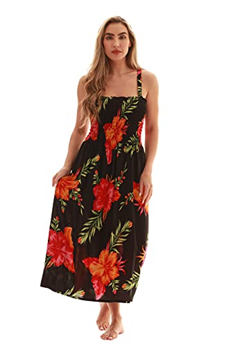 Image of Just Love Floral Print Tube Sundress Swimwear Cover Up Summer Dress for Women