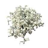 Quantité : contient 100 clips de câble blancs, offrant un excellent rapport qualité/prix pour les grands projets d'installation ou les remplacements futurs