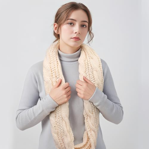 Scarf for Women - Winter Scarf Infinity Scarfs for Women for Cold Weather, Warm Knit Winter Infinity Circle Loop Scarves3