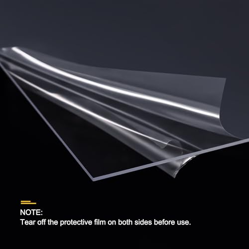 Feuilles transparentes plastique rigide léger de 22,9 x 30,5 cm pour travaux manuels