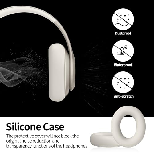Funda de silicona compatible con Beats Studio Pro, protector lavable y antiarañazos para almohadillas y diadema, color durazno miniatura 5