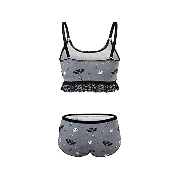 Littleforbig-Lacy-Trim-Damen-Nachtwaesche-Traeger-Nachtwaesche-Cami-Top-Shorts-Dessous-Bralette-Loungewear-Set-Sugar-Bat Littleforbig Lacy Trim Damen Nachtwäsche Träger Nachtwäsche Cami Top Shorts Dessous Bralette Loungewear Set - Sugar Bat