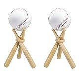 ZHTOOL Wooden Baseball Display Stand Holder (2)