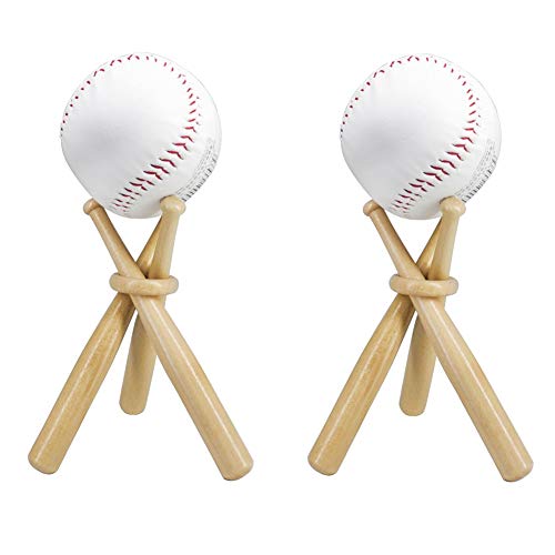 ZHTOOL Wooden Baseball Display Stand Holder (2)