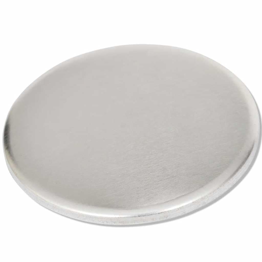 Juego de 500 piezas de botones (58 mm), color plateado