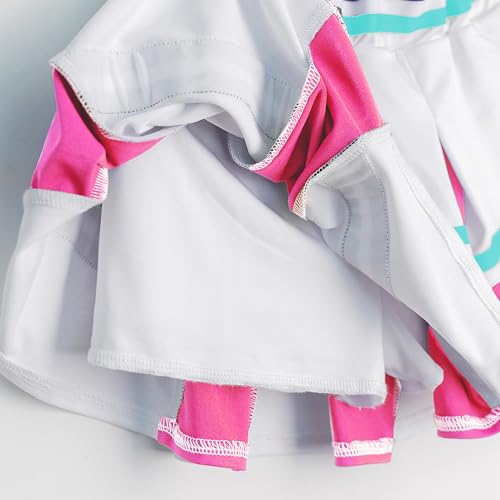 Disfraz completo uniforme animadora niña rojo blanco miniatura 5