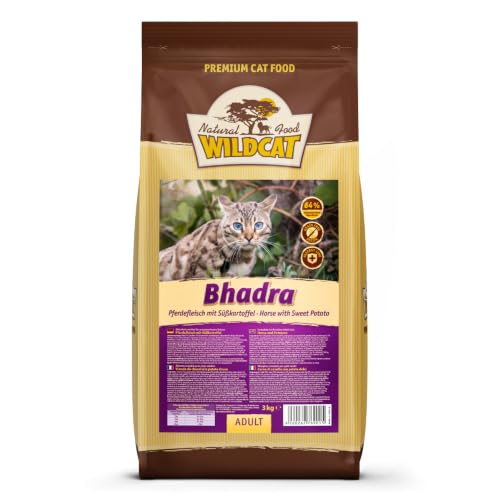 Wildcat - Bhadra Pferdefleisch - Adult Trockenfutter für Katzen - 3kg