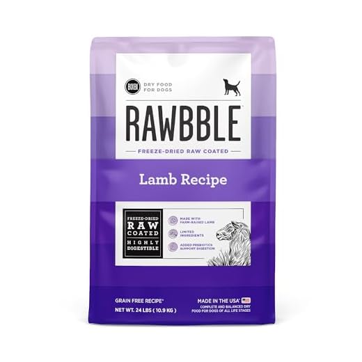 BIXBI Rawbble Freeze-Dried Raw Coated Dog Food, Lamb – Fresh Meat, No Meat Meals, Grain-Free – USA Made, 24 lbs