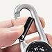 Amazon Basics Carabiner Keychain Compass for Hiking, Camping Backpacking