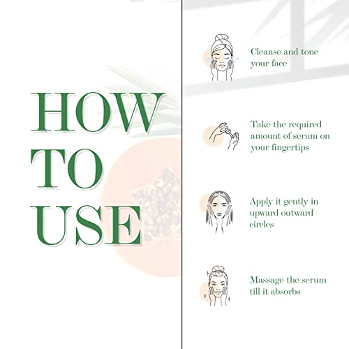 Good Vibes Tea Tree & Papaya Oil Control Face Serum, 10 ml Light Weight Absorbs Quickly Clarifying Formula For Oily Skin Type, Helps Reduce Acne & Blemishes Naturally, No Parabens, No Animal Testing