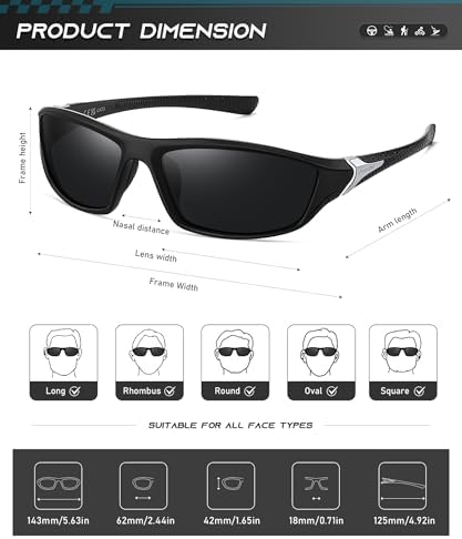 Polarized HD Pilot Sunglasses for Men and Women - Light Frame - Image 4