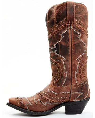 Laredo Tan Twistz Women's 12 inch Snip Toe Western Boots 523903