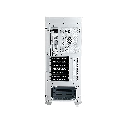 Cooler Master MasterBox 520 - Boîtier PC Moyen Tour Chassis ATX, 4 x Ventilateurs Préinstallés, Plusieurs Configuration du Flux d'air, Panneau Avant & Latéral Verre Trempé, Contrôleur ARGB - Blanc