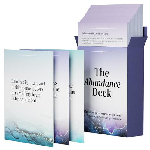 Cartes d'affirmation pour vaincre les blocages mentaux et attirer la chance
